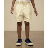 Polo Girls Ava Denim Cargo Shorts In Off White