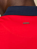 Polo Mens Colorblock Printed Mercerised Golfer In Red