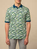 Polo Mens Geo Printed Golfer In Green