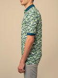 Polo Mens Geo Printed Golfer In Green