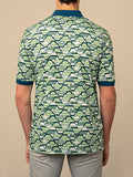 Polo Mens Geo Printed Golfer In Green
