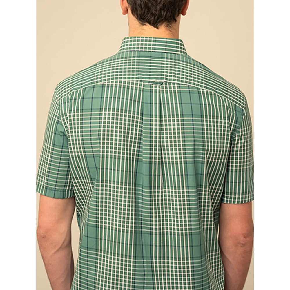 Polo Mens Large Check Shirt In Green