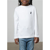 Polo Girls Mia Long Sleeve T-Shirt In White