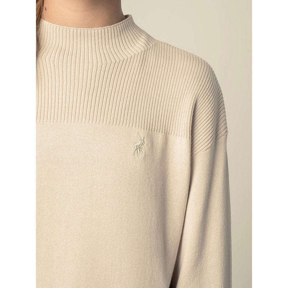 Polo Girls Cara Knitted Long Sleeves Pullover In Rose Taupe