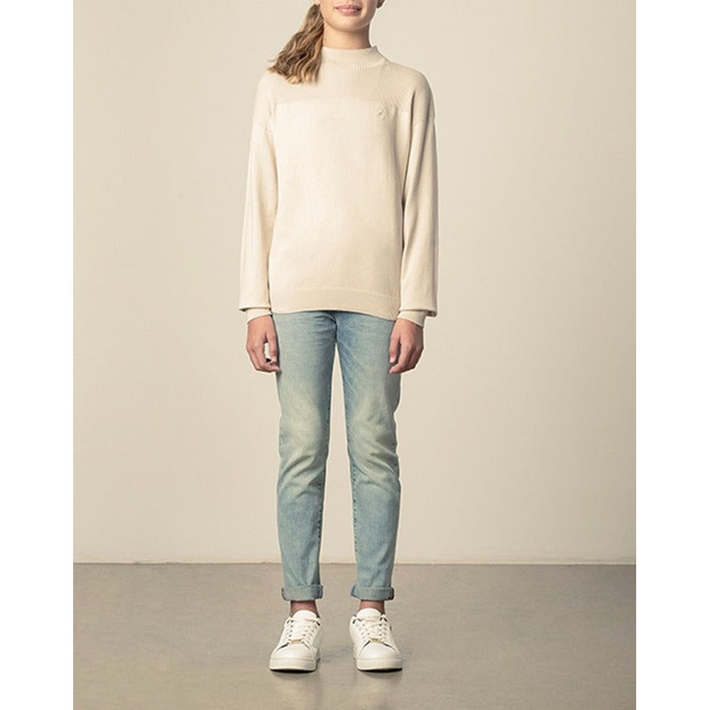 Polo Girls Cara Knitted Long Sleeves Pullover In Rose Taupe