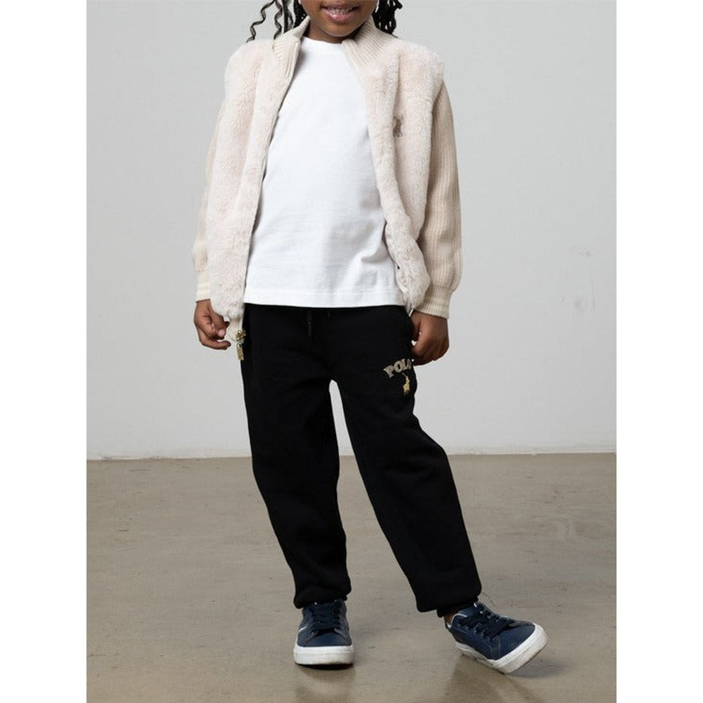 Polo Girls Ava Long Sleeves Kitty Knitted Jacket In Birch