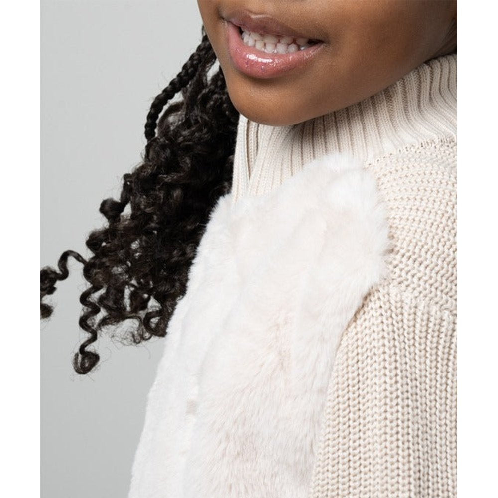 Polo Girls Ava Long Sleeves Kitty Knitted Jacket In Birch