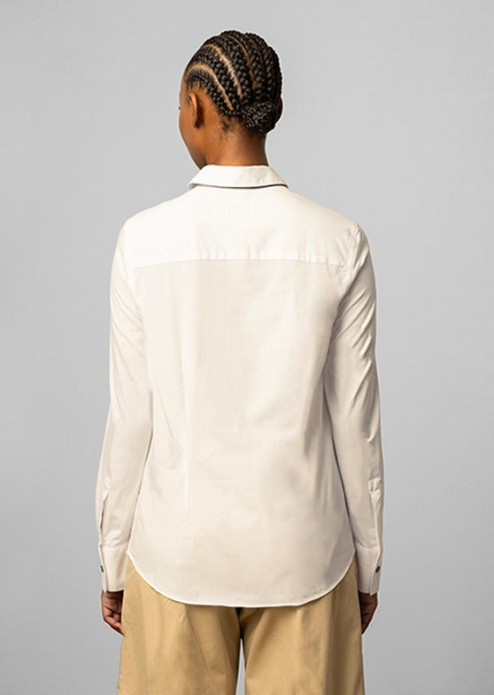 Polo Womens Jamie Long Sleeve Shirt In White