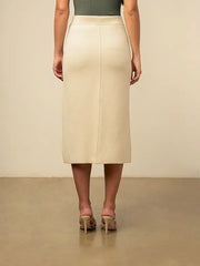 Polo Womens Tiffany Knitted Skirt Sand