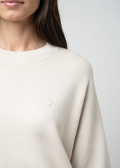Polo Womens Tiffany Knitted Top In Oatmeal