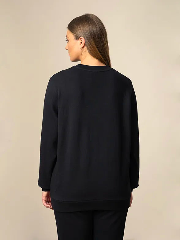 Polo Womens Kylie Long Sleeve Track Top Black