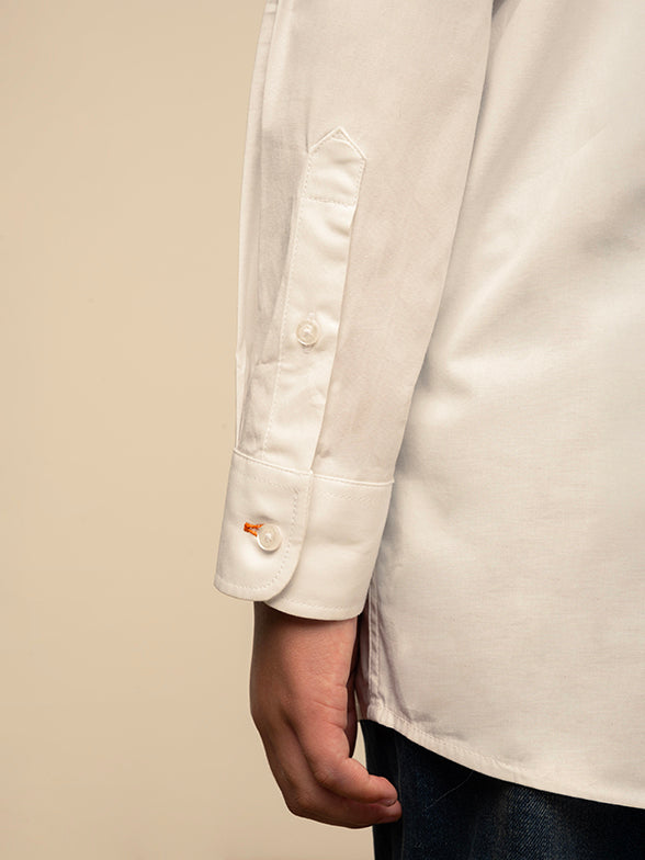 Polo Boys Nicholas Ls Shirt White