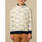 Polo Boys Blake Monogram Long Sleeves Hoody In Blue Multi