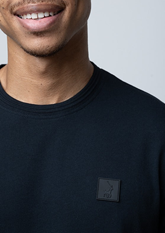 Polo Mens Logo Badge T-Shirt In Navy