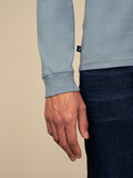 Polo Mens Essential Crew Neck Long Sleeve T-Shirt in Blue
