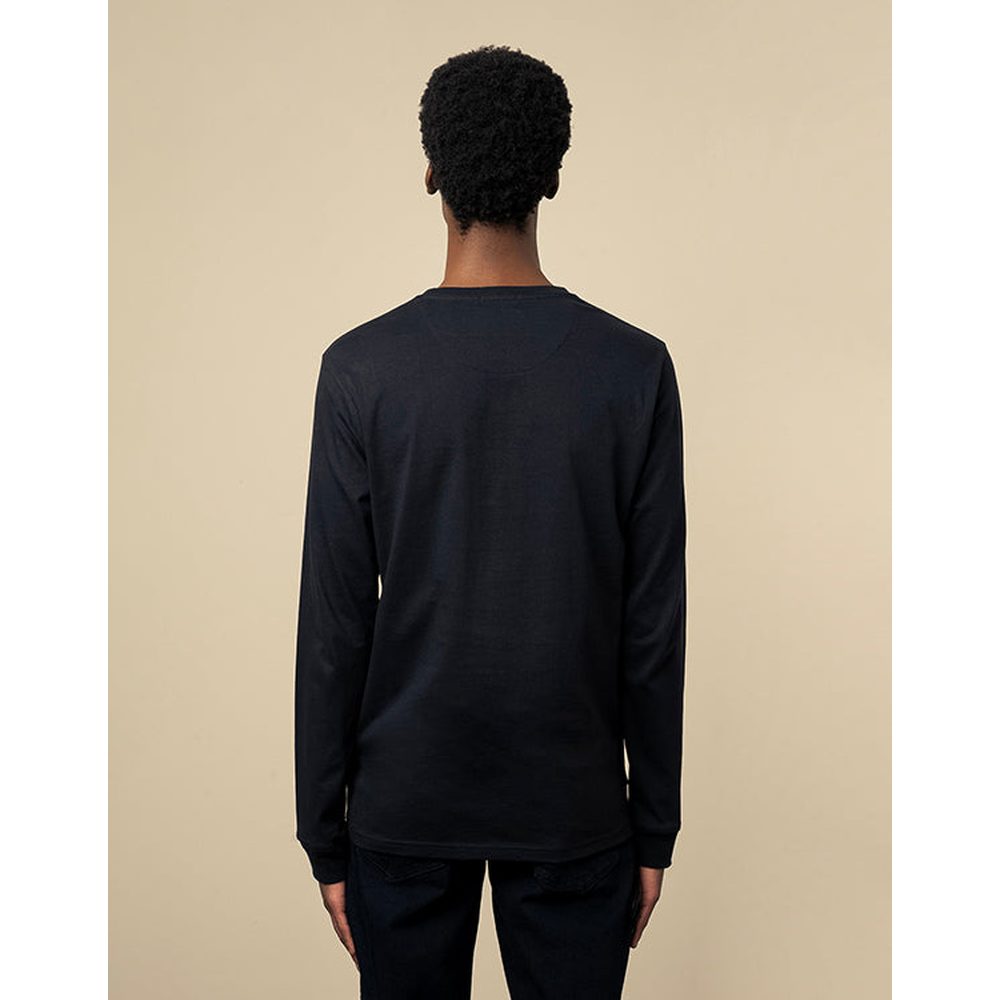 Polo Mens Essential Crew Neck Long Sleeve T-Shirt In Black