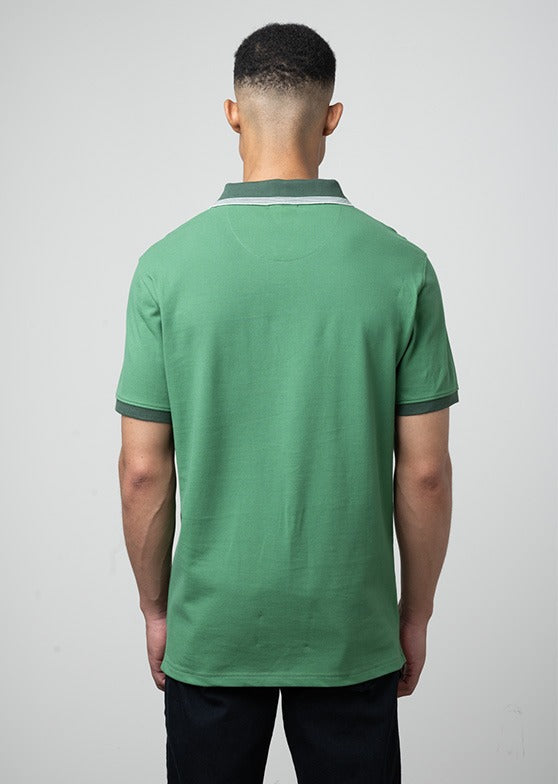Polo Mens Tipped Pony Golfer In Green