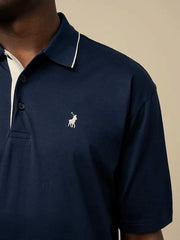 Polo Mens Sm Tipped Ss Golfer Navy