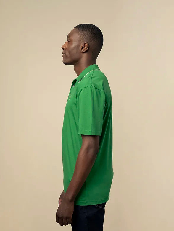 Polo Mens Sm Tipped Ss Golfer Dark Green