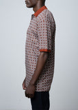 Polo Mens Geometric Golfer In Brown