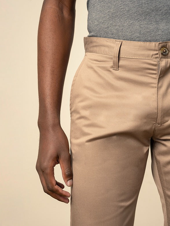 Polo Mens Essential Straight Leg Chino Taupe