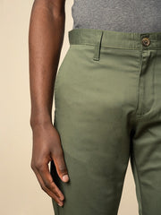 Polo Mens Essential Straight Leg Chino In Green