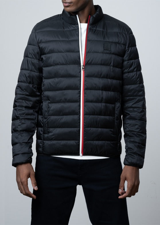 Polo Mens Quilted Puffer Long Sleeves Jacket Black
