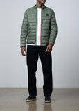 Polo Mens Nylon Puffer Jacket In Fatigue