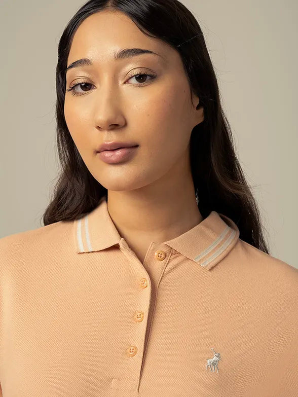 Polo Womens Maggie Golfers In Peach