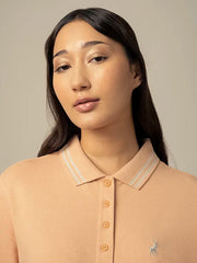 Polo Womens Leah Golfer Dress In Peach