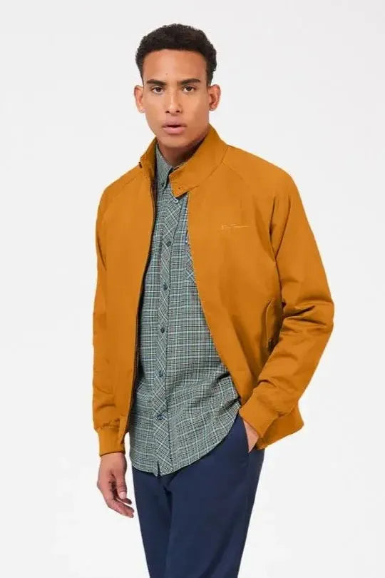 Ben Sherman Mens Signature Harrington In Mustard
