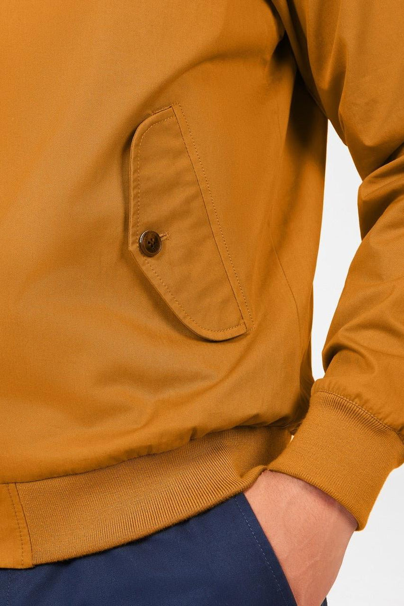 Ben Sherman Mens Signature Harrington In Mustard