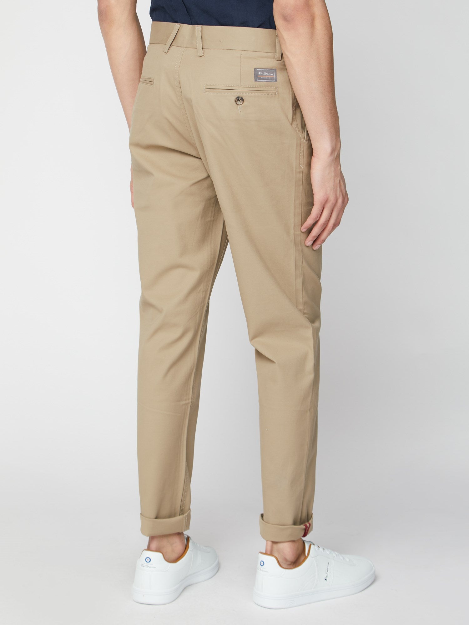 Ben Sherman Mens Straight Fit Chinos In Sandstone