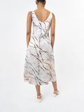 Polo Womens Genevieve Printed Slip Dress Sand