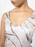 Polo Womens Genevieve Printed Slip Dress Sand