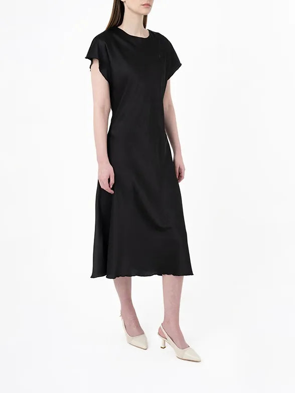Polo Womens Isabella Bias Cut Dress In Black