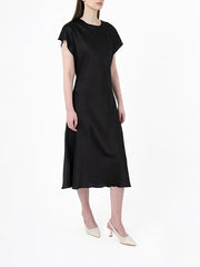 Polo Womens Isabella Bias Cut Dress In Black