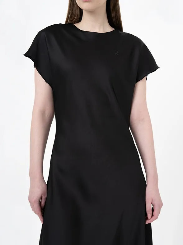 Polo Womens Isabella Bias Cut Dress In Black