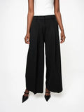 Polo Womens Tatum Wide Leg Suit Pans In Black