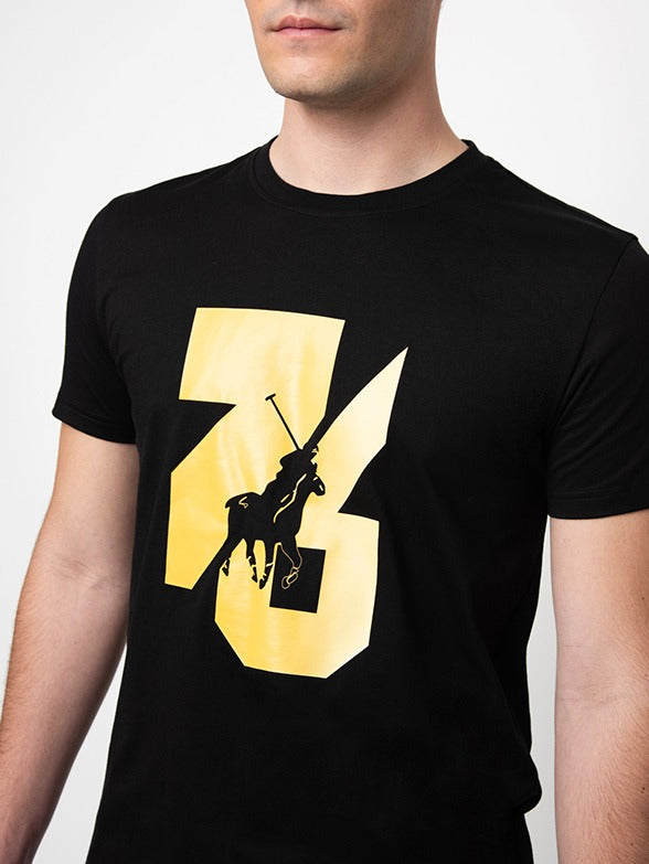 Polo Mens Sport Gradient T-Shirt In Black