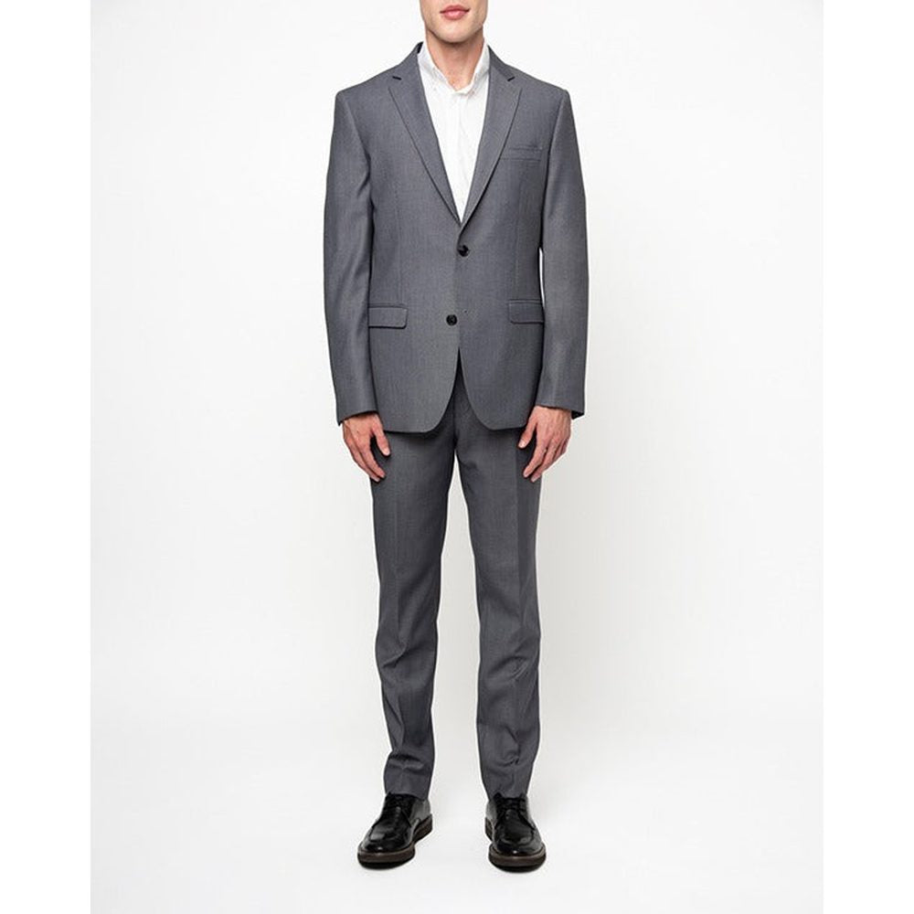 Polo Mens Slim Fit Suit In Charcoal