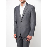 Polo Mens Slim Fit Suit In Charcoal