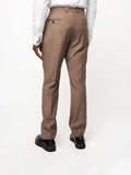 Polo Mens Custom Fit Trousers In Light Brown