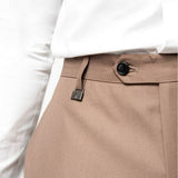 Polo Mens Custome Fit Trousers In Light Brown