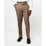 Polo Mens Custome Fit Trousers In Light Brown