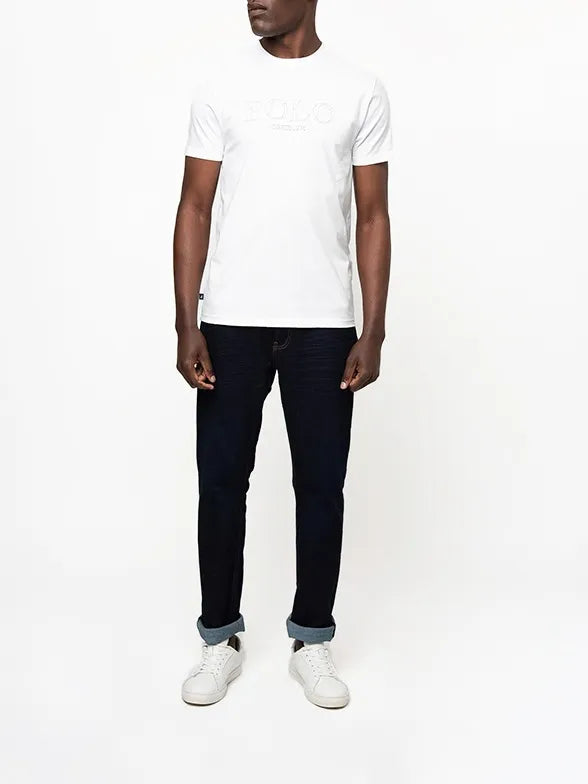 Polo Printed Mens T-Shirt In Off White