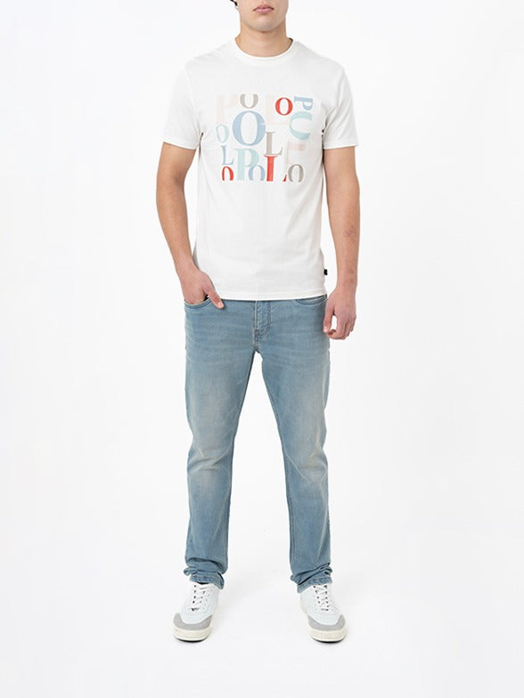 Polo Mens Logo Printed Short Sleeves T-Shirt White