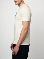 Polo Mens Printed Graphic T-Shirt In Off White