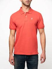 Polo Dark Pink Essential Pique Ss Golfer