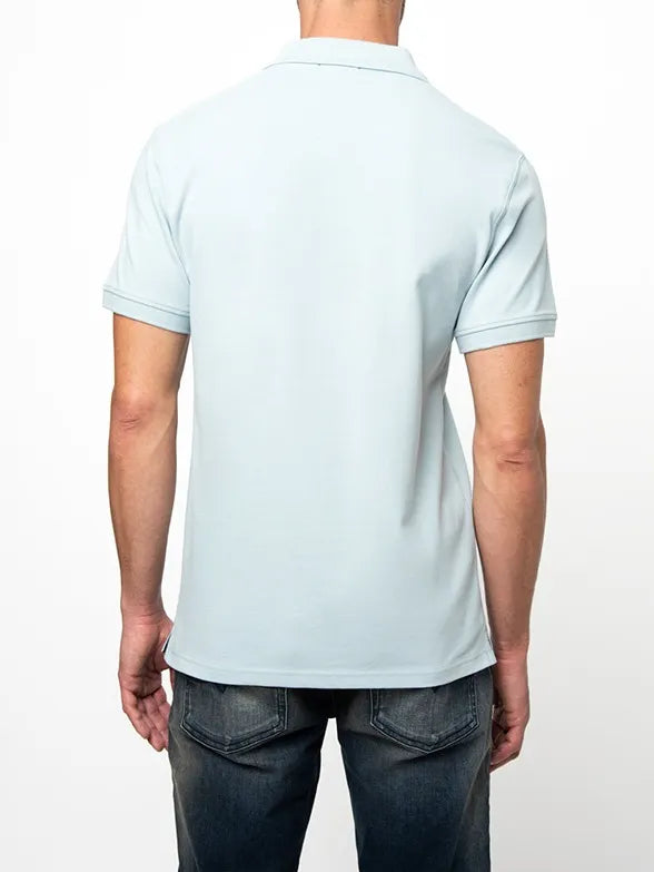 Polo 0062441 Mens Essential Pique Ss Golfer Light Blue